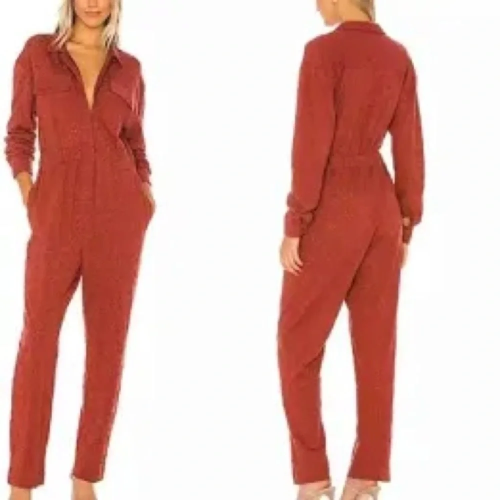NWT Free People Set The Tone Eyelet Jumpsuit, Size 2